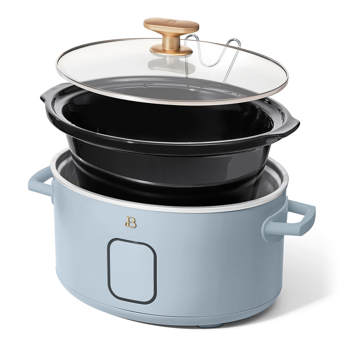 Beautiful 6 Qt Programmable Slow Cooker, Thyme Green by Drew Barrymore