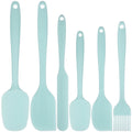 AOWOO Silicone Spatula Set of 6, Food Grade Rubber Spatulas and Cooking Utensils, Heat-Resistant Kitchen Non Stick Utensils for Cooking, Baking, Mixing, Scraping, BPA-Free, Dishwasher Safe