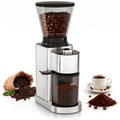 Aeitto Burr Coffee Grinder, Coffee Grinder Electric, Stainless Steel Coffee Bean Grinder, 48 Grind Settings, Espresso/Pour Over/Cold Brew/French Press Coffee Maker, Silver