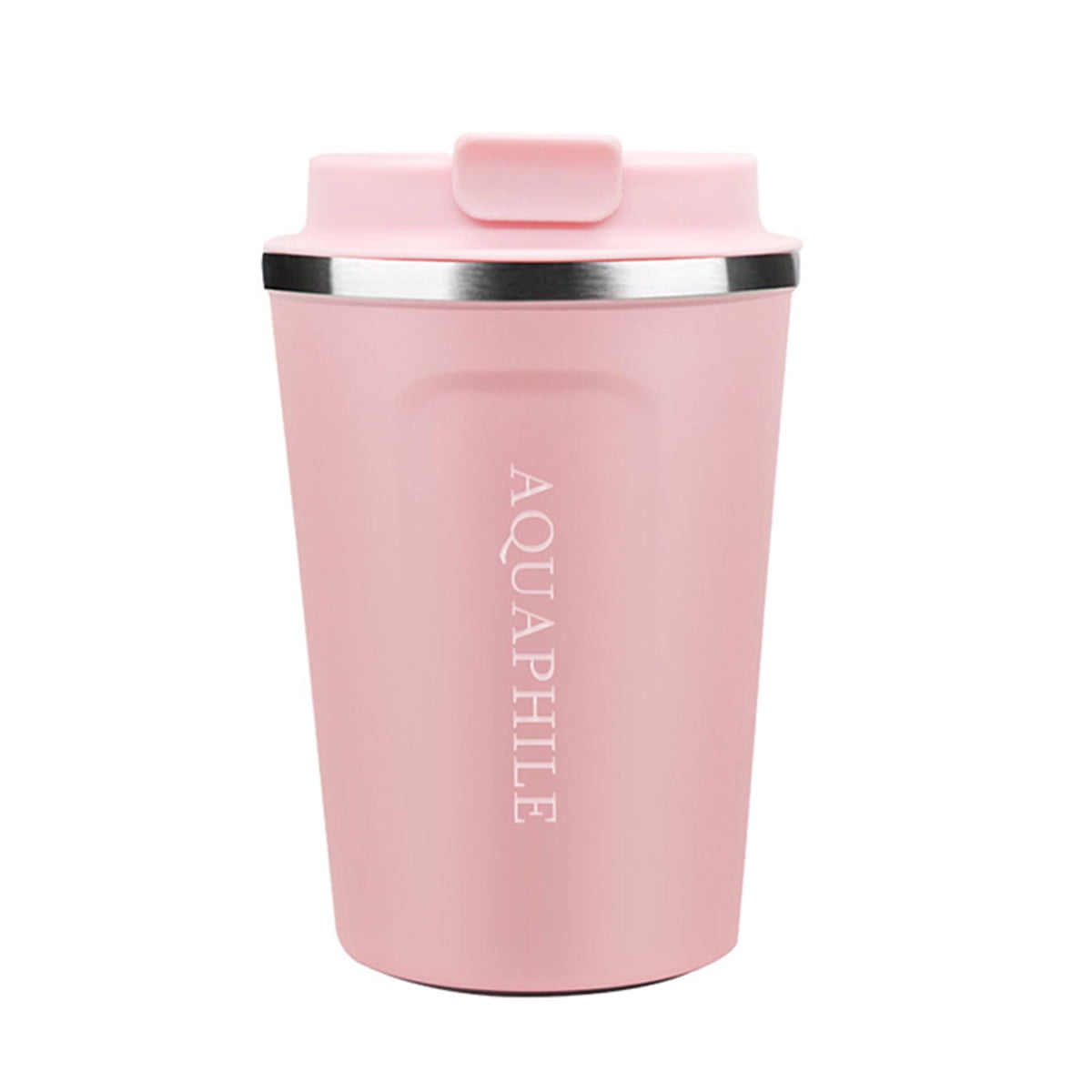 Aquaphile 17oz Coffee Mug to Go Stainless Steel Thermos Double Wall Insulated Coffee Cup Reusable Travel Mug with Leak proof Lid, White