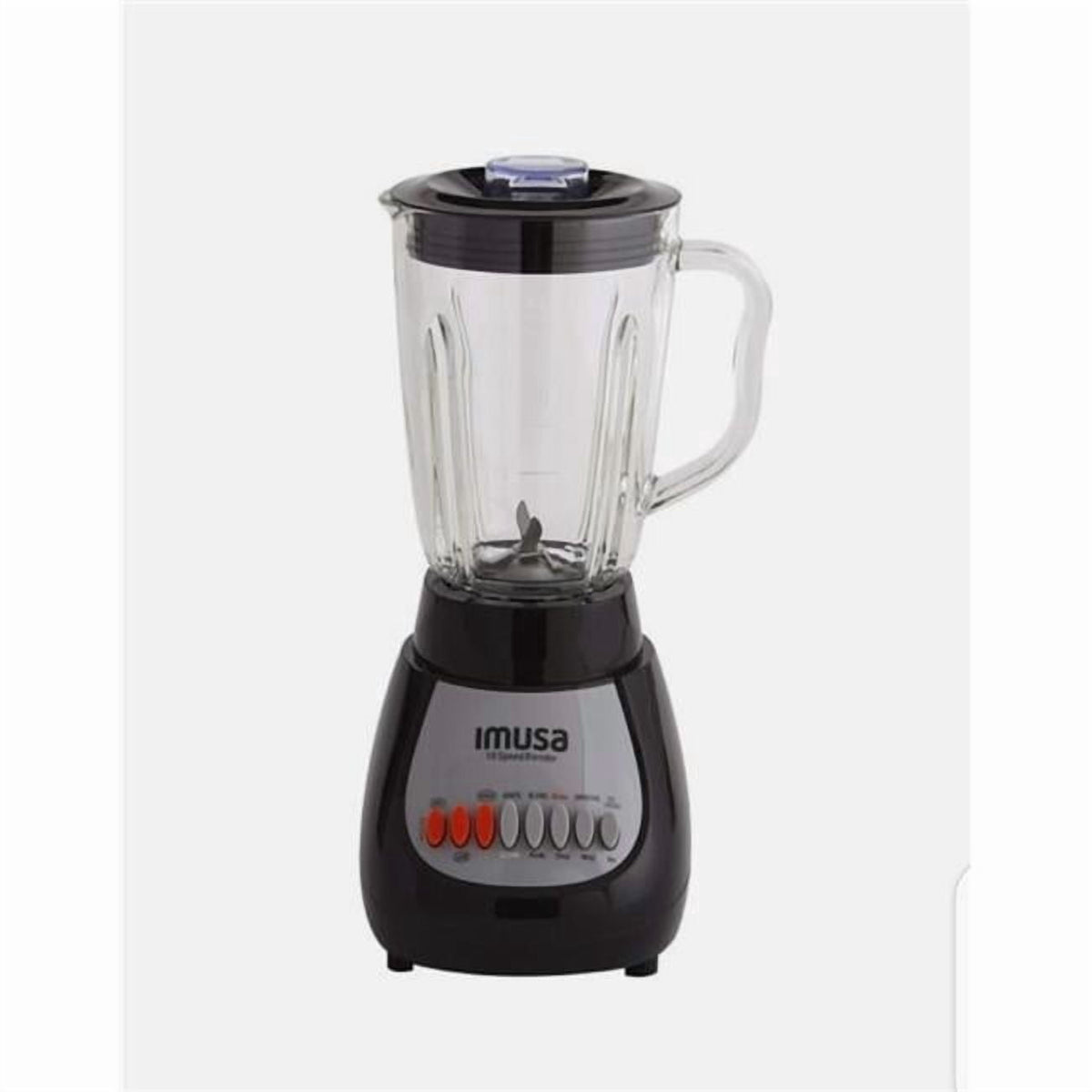 IMUSA 10 Speed Electric Blender with Glass Jar, Black