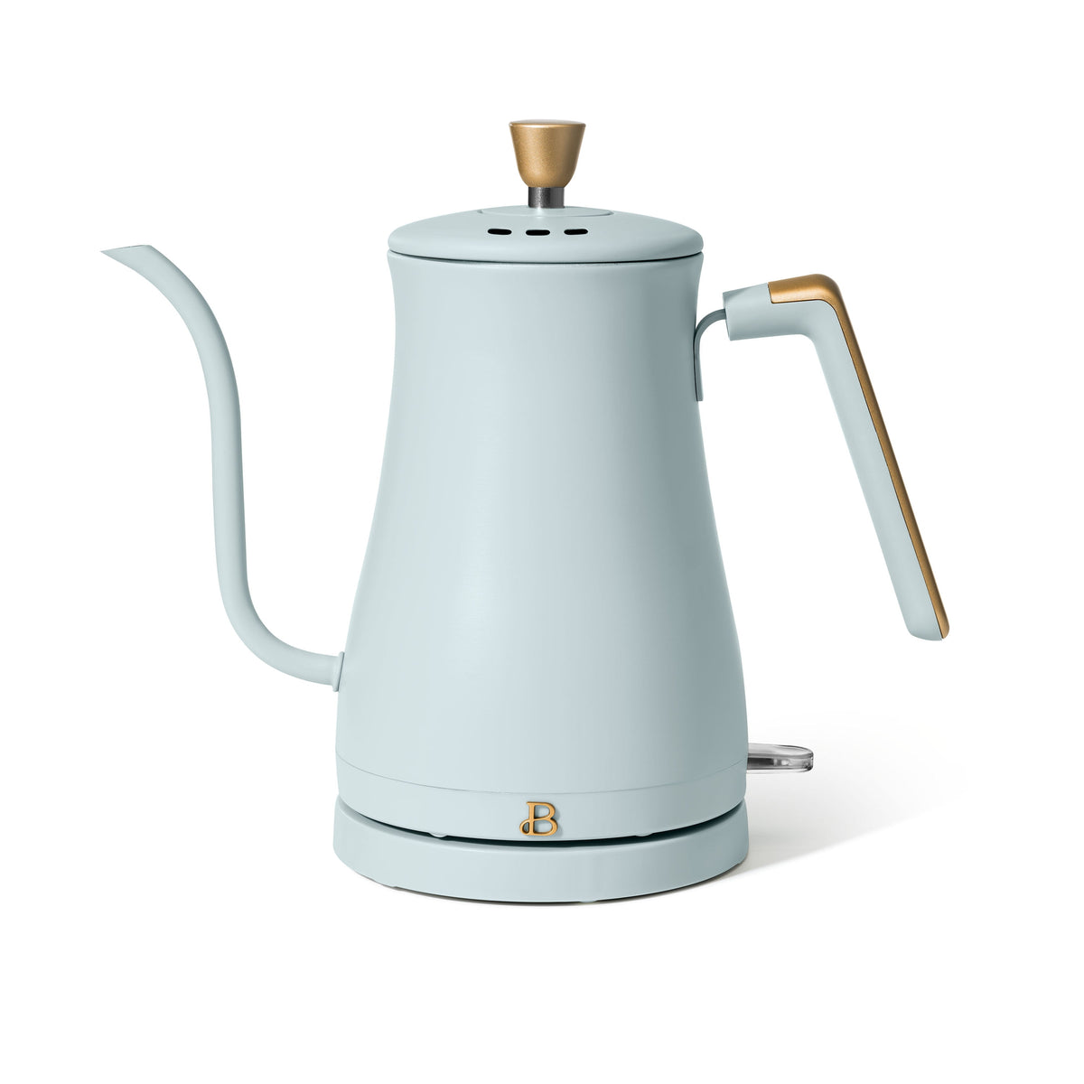 Beautiful 1-Liter Electric Gooseneck Kettle 1200 W, Chocolate by Drew Barrymore