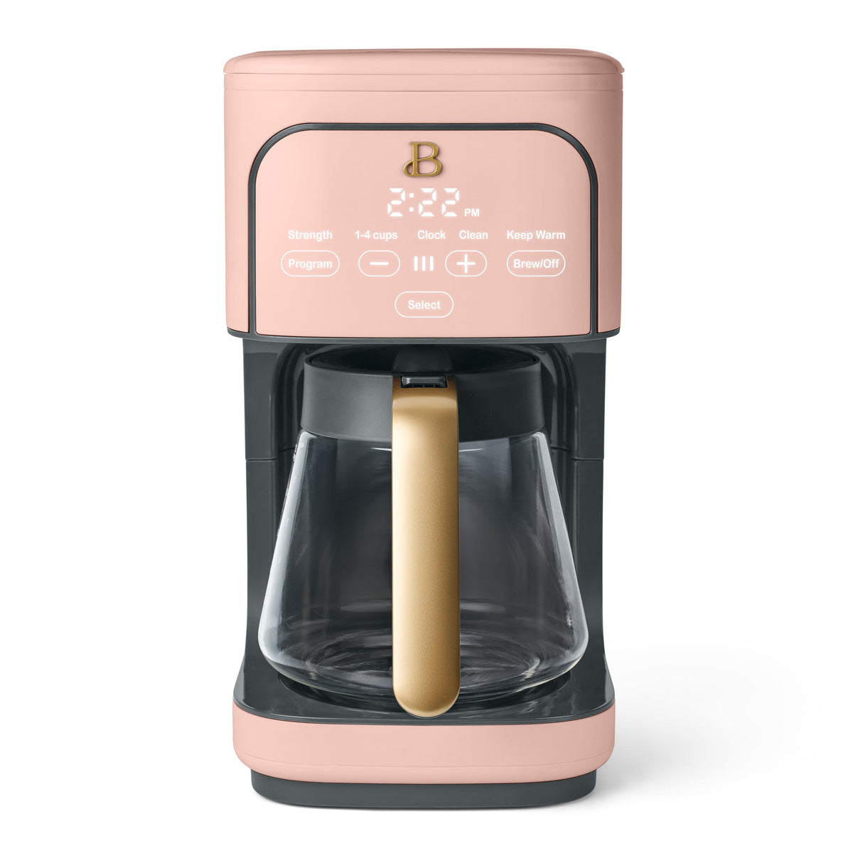 Beautiful 12 cup Programmable Coffee Maker, Thyme Green by Drew Barrymore
