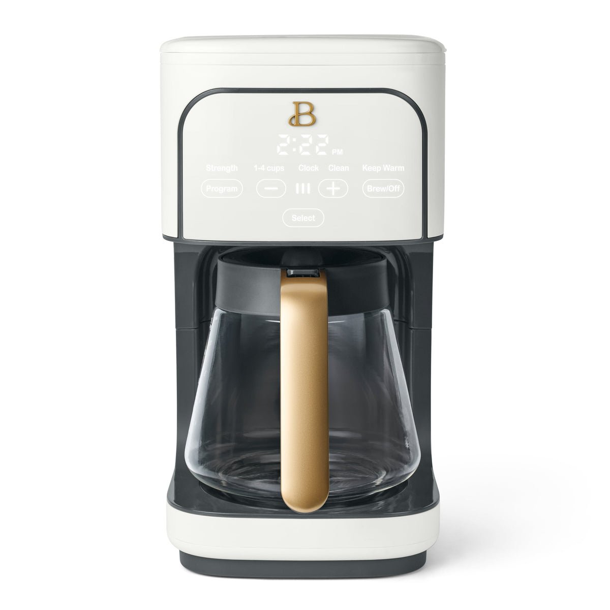 Beautiful 12 cup Programmable Coffee Maker, Thyme Green by Drew Barrymore