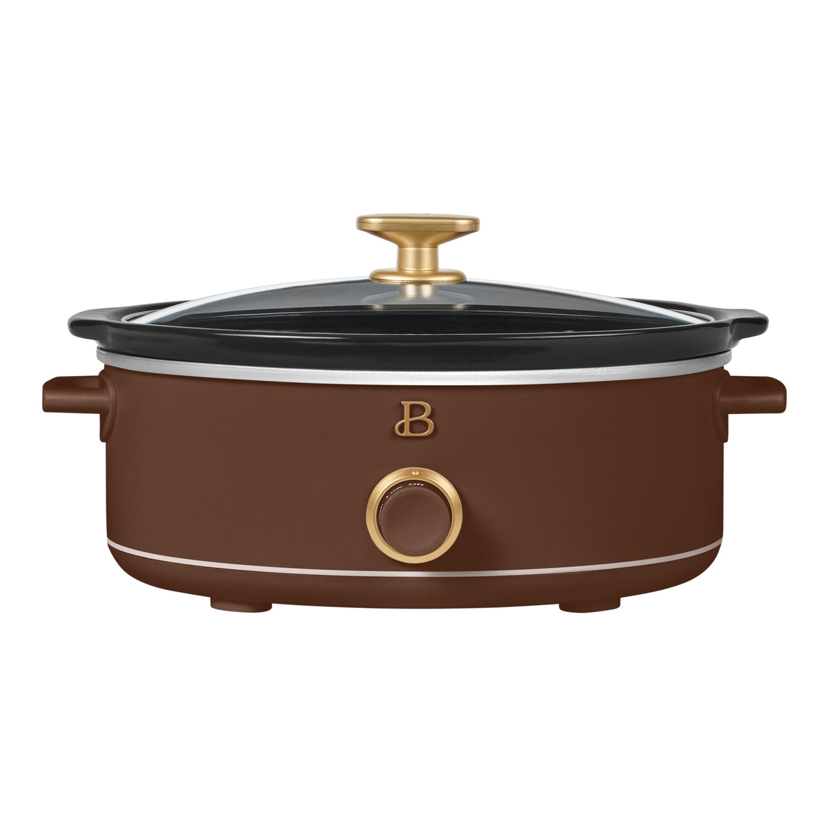 Beautiful 2.5 Qt Dip and Serve Manual Slow Cooker, Chocolate by Drew Barrymore