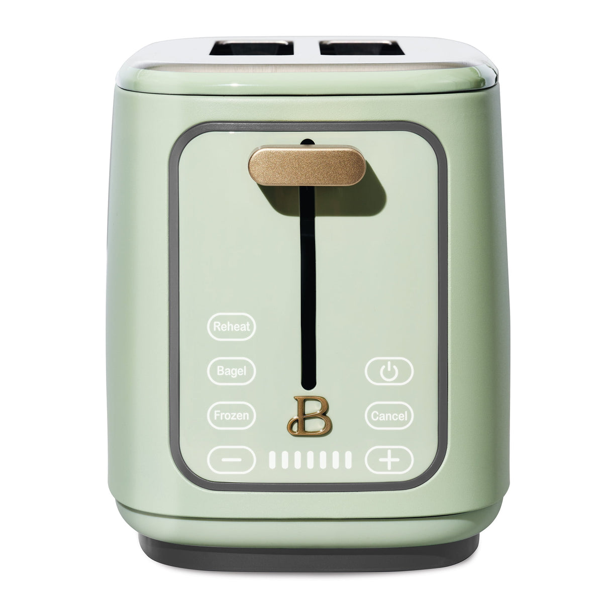 Beautiful 2 Slice Toaster with Touch-Activated Display, Thyme Green by Drew Barrymore