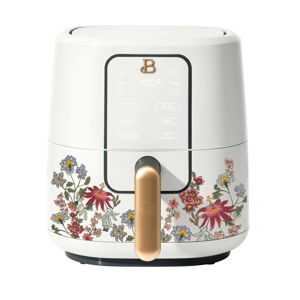 Beautiful 3 Qt Air Fryer with TurboCrisp Technology, EverGood Non-Toxic Ceramic Nonstick Coating, Chocolate by Drew Barrymore