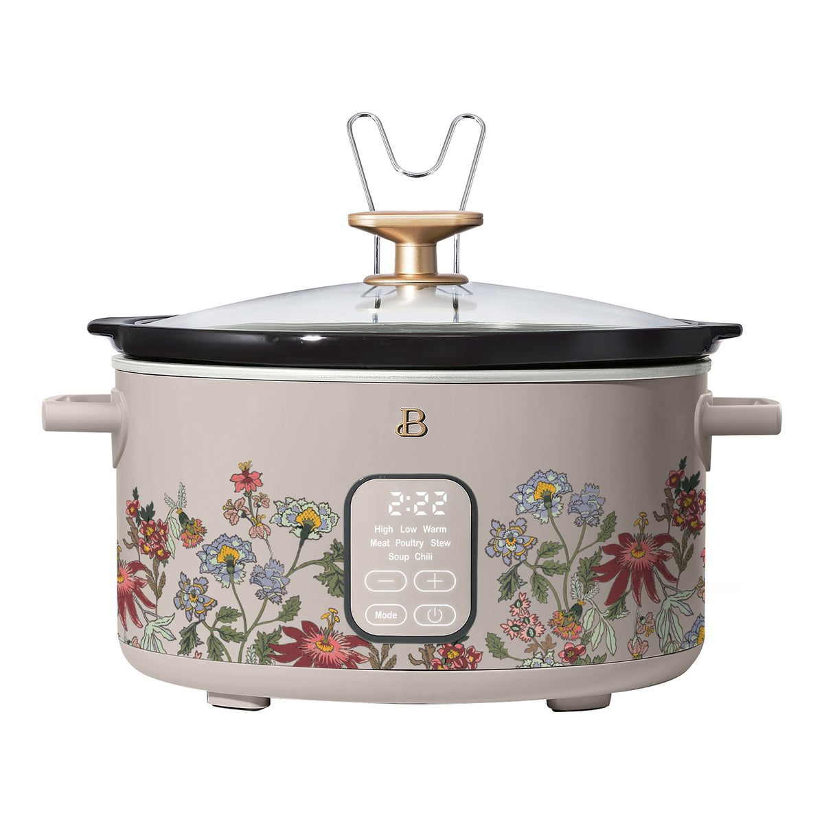 Beautiful 6 Qt Programmable Slow Cooker, Thyme Green by Drew Barrymore