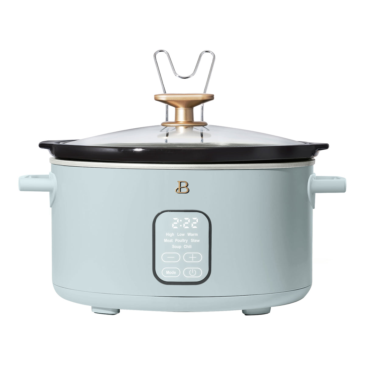 Beautiful 6 Qt Programmable Slow Cooker, Thyme Green by Drew Barrymore