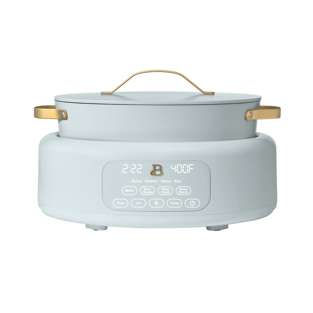 Beautiful 10 in 1, 6 Qt Electric Multi-Cooker, Thyme Green by Drew Barrymore