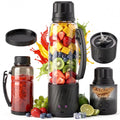 Suodoka 22oz Portable Blender for Shakes and Smoothies, BPA-Free Personal Juicer with Pulse Mode, 6-Leaf Blades & Nut Grinder Cup