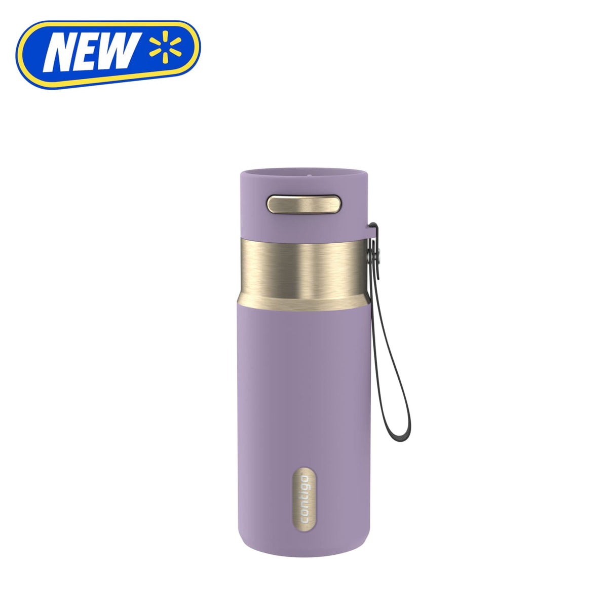 Contigo 16oz AutoSeal Insulated Stainless Steel Water Bottle, Licorice Black/Bronze