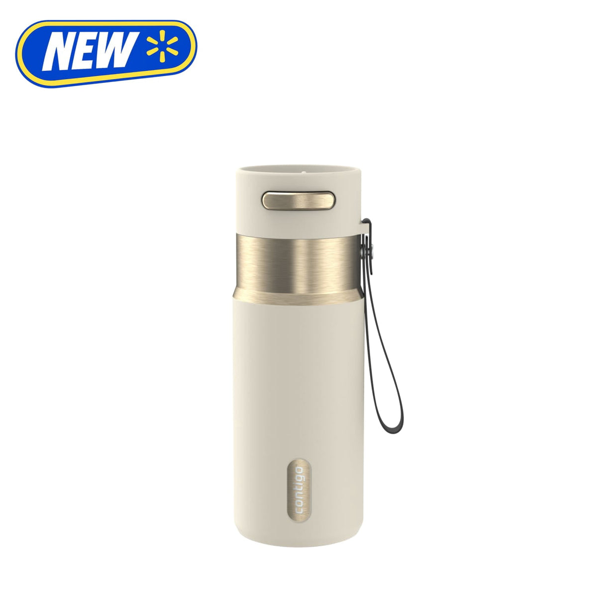 Contigo 16oz AutoSeal Insulated Stainless Steel Water Bottle, Licorice Black/Bronze