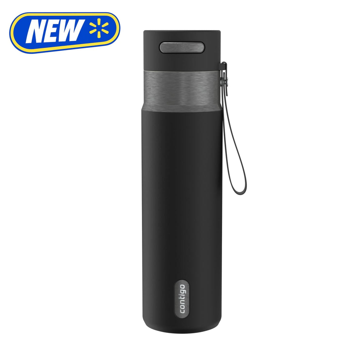 Contigo 24oz AutoSeal Insulated Stainless Steel Water Bottle, Licorice Black/Bronze