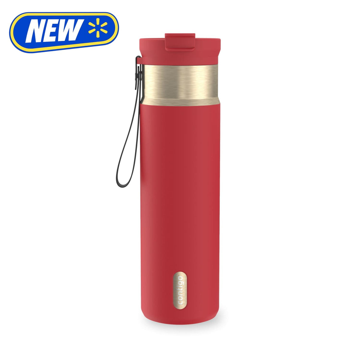 Contigo 24oz DualSip Insulated Stainless Steel Water Bottle with Built-In Straw and Drink Opening, Abyss Blue/Silver