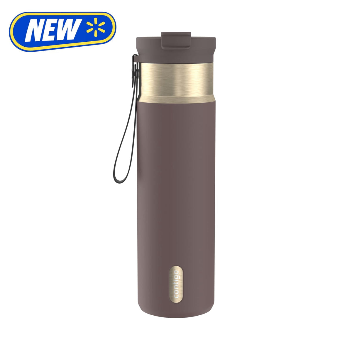 Contigo 24oz DualSip Insulated Stainless Steel Water Bottle with Built-In Straw and Drink Opening, Abyss Blue/Silver