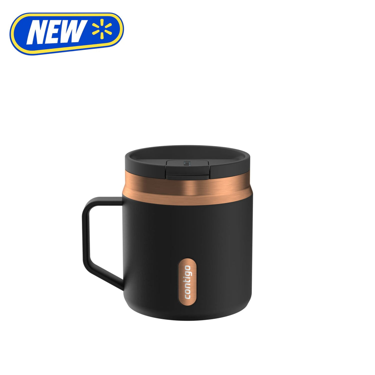 Contigo 14oz SnapSeal Insulated Stainless Steel Coffee Tumbler, Oatmilk Cream/Champagne