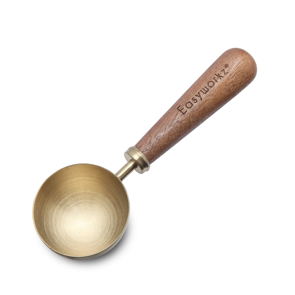 Easyworkz Retro Stainless Steel Coffee Scoop with Walnut Handle 10g / 1 Tbsp Coffee Measuring Spoon, Rose Gold