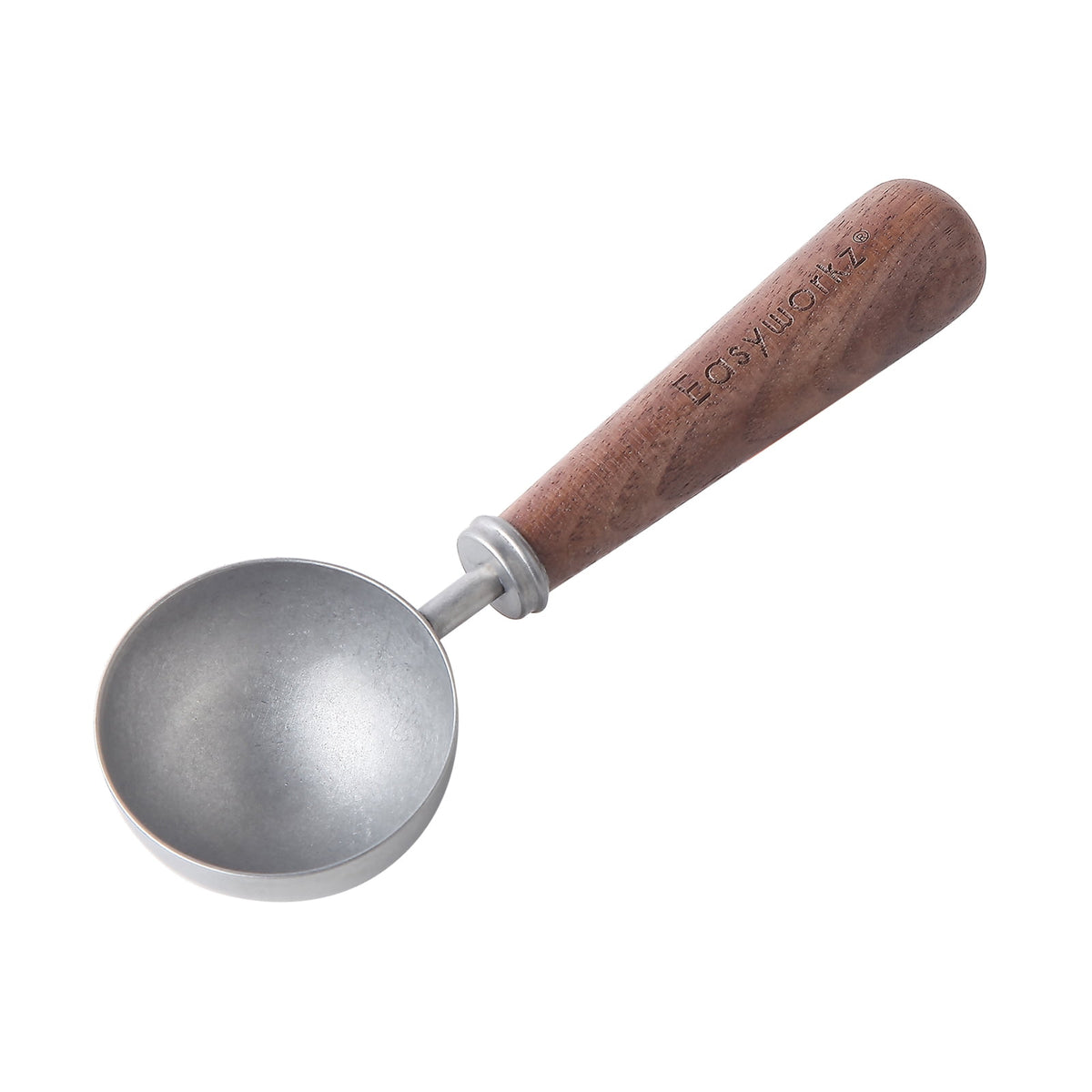 Easyworkz Retro Stainless Steel Coffee Scoop with Walnut Handle 10g / 1 Tbsp Coffee Measuring Spoon, Rose Gold