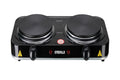 Emerald 20” 2-Coil Black Countertop Burner