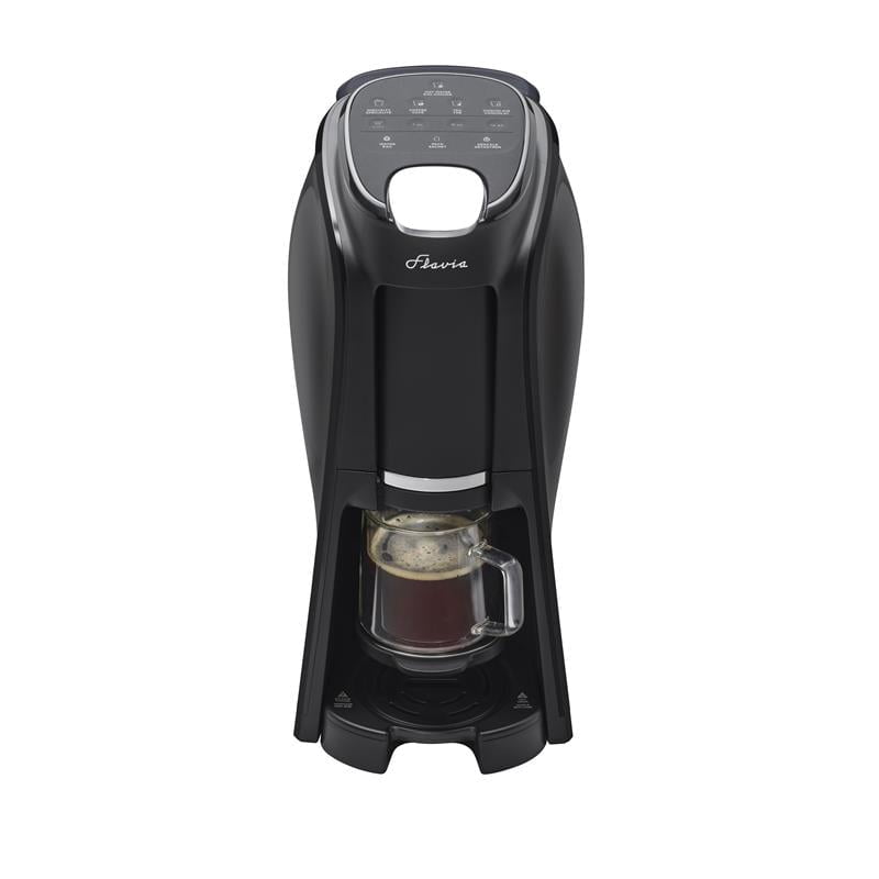 Flavia Aroma Brewer - Coffee Machine, Makes Coffee, Lattes, Tea, and other Hot or Iced Beverages with Single-Serve Freshpacks, Multiple Brew Sizes, Grey