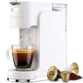 GVODE 4-in-1 Single Serve Coffee Maker, 3-Second Heat-Up, 20 Bar Hot and Iced Espresso Machine, White