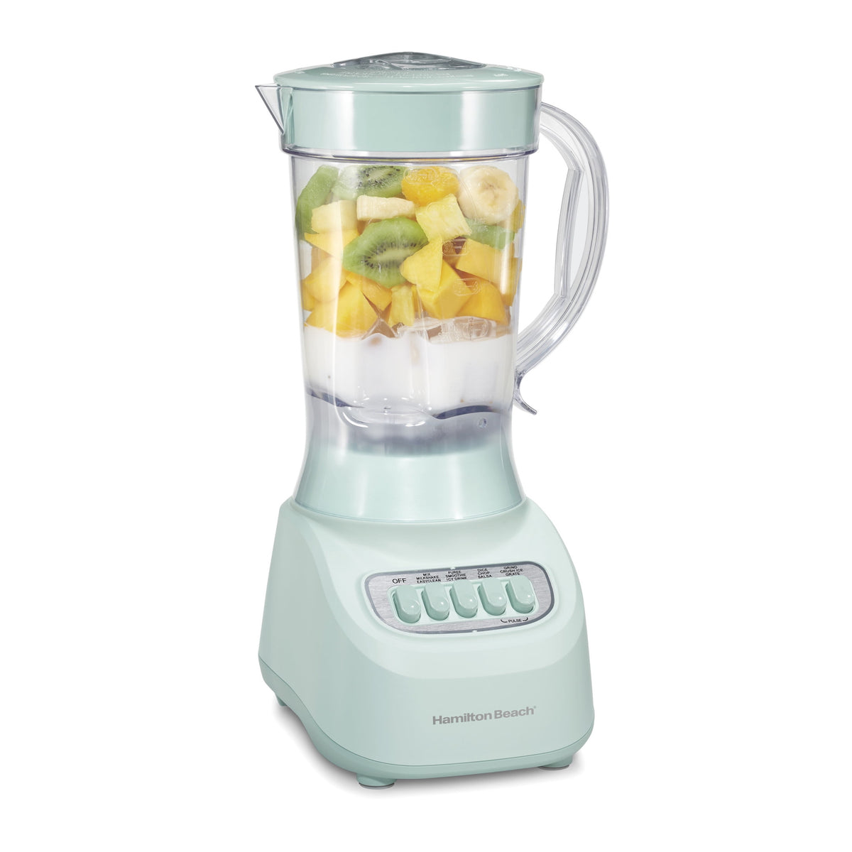 Hamilton Beach Smoothie Blender, 48 oz BPA-Free Jar 650 W 12-Function Countertop Blender for Kitchen, Black