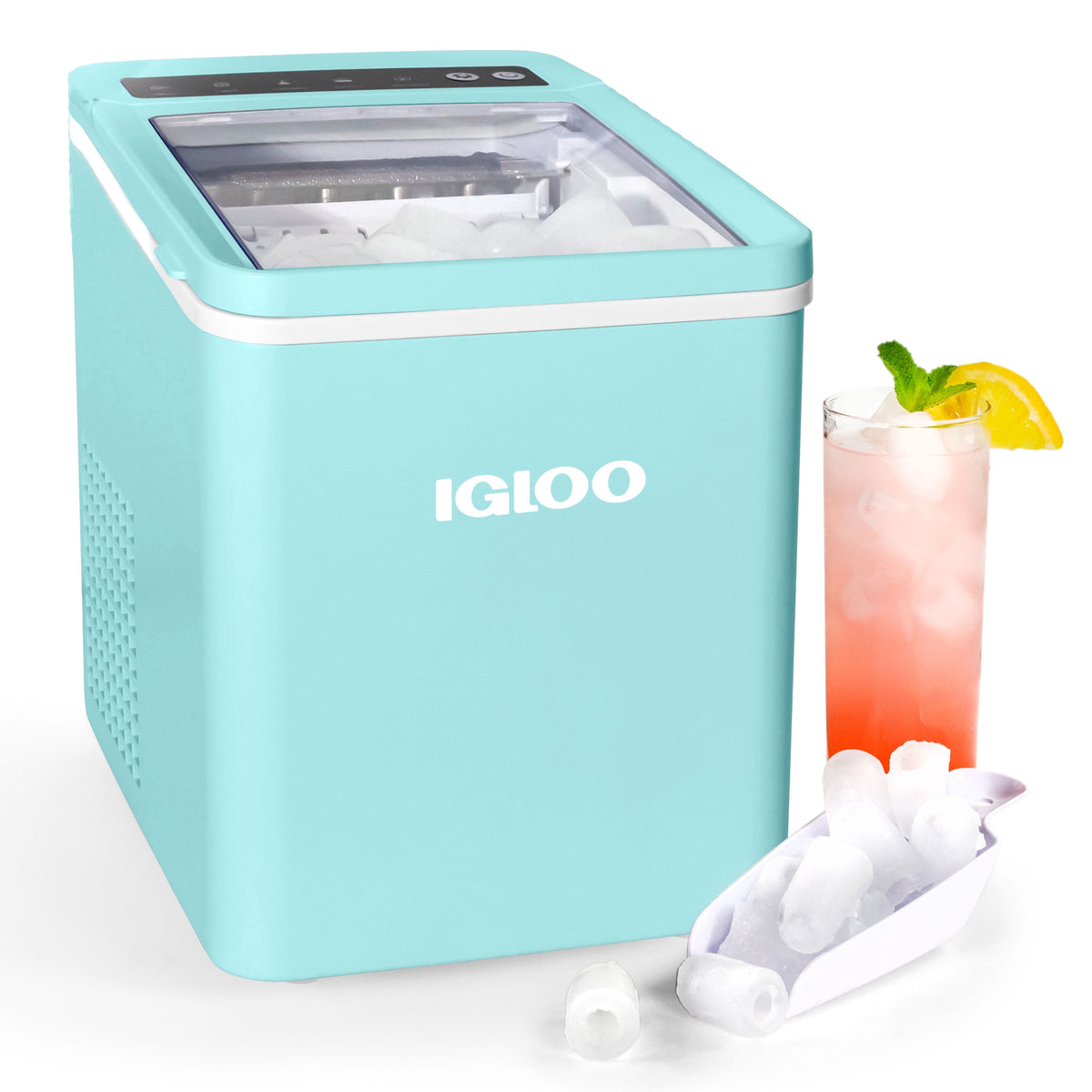 Igloo 26 lb. Automatic Portable Countertop Ice Maker Machine, White