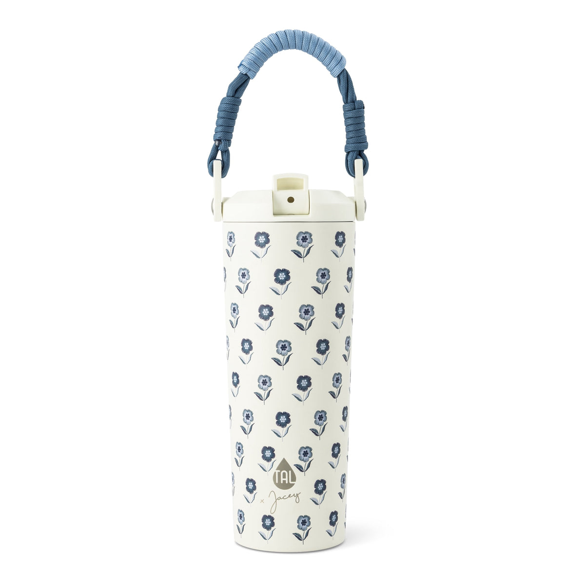 Jacey Duprie x TAL Hudson 24oz Stainless Steel Water Bottle with Paracord Handle, Jardin