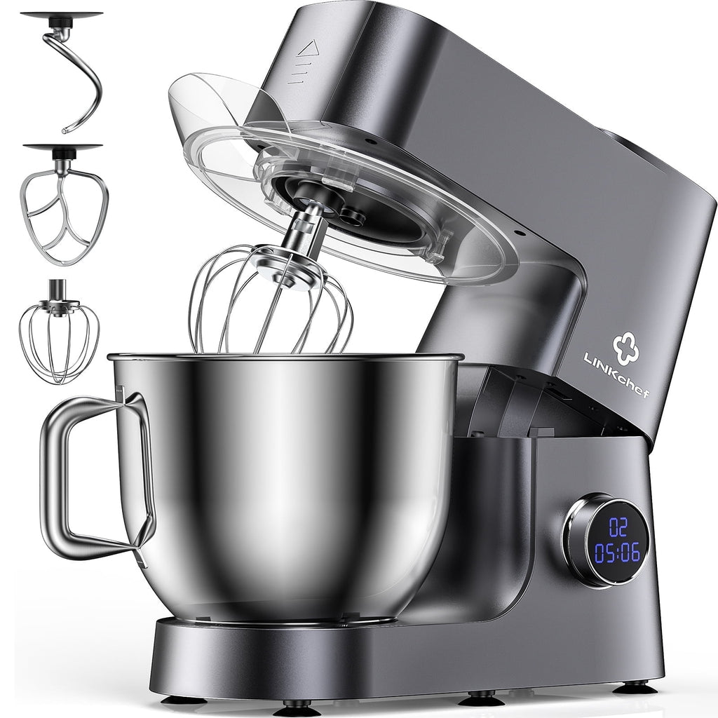 LINKChef 7.5 QT Stand Mixer, 800W 12-Speed Tilt-Head Food Mixer, Kitchen Electric Mixer with Dough Hook, Wire Whip & Beater