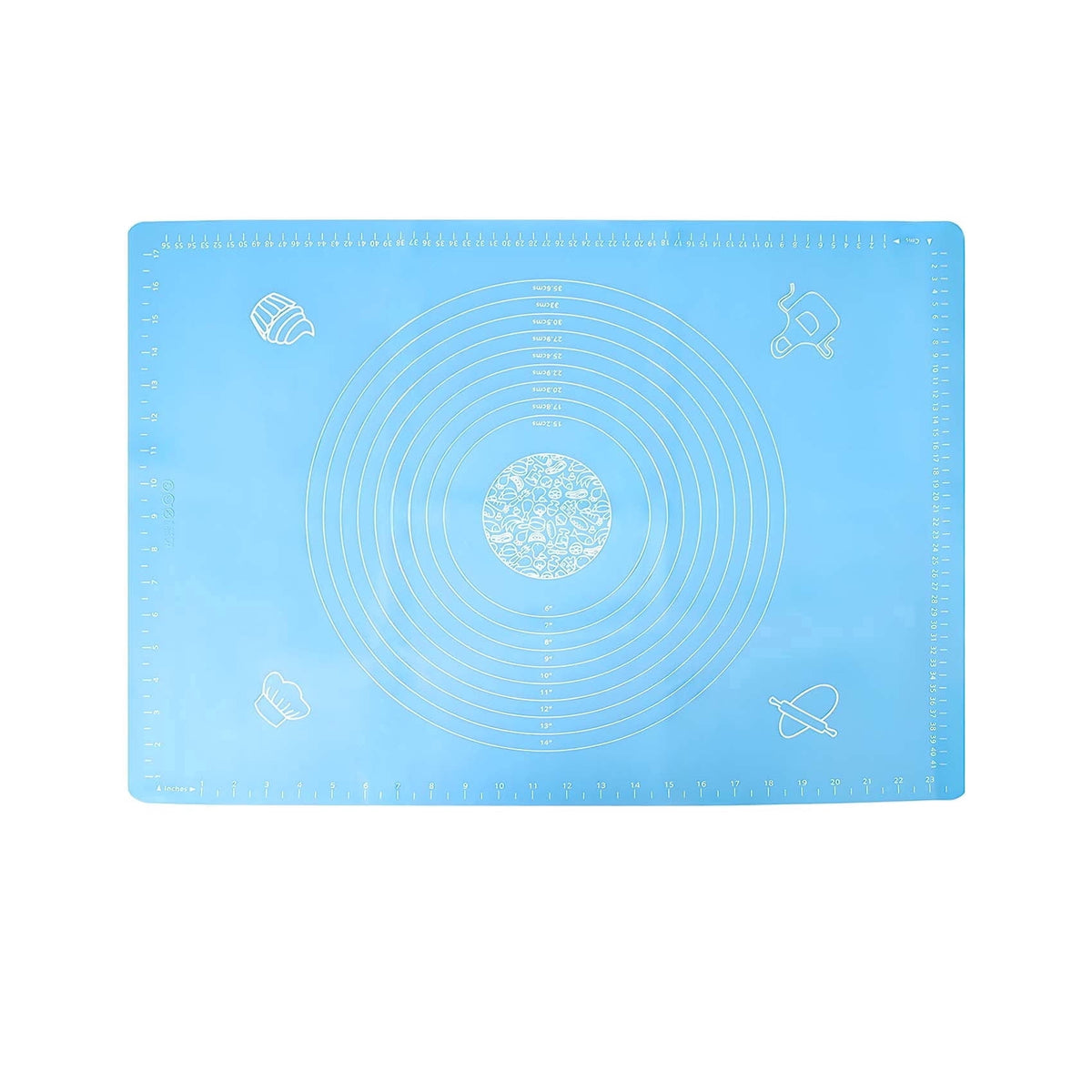 Large Pink Silicone Baking Mat, 25"x18" Non-Stick Pastry Mat with Measurements for Dough, Bread, Baking, Fondant