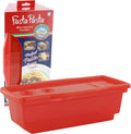 Fasta Pasta Microwave Pasta Cooker- The Original Fasta Pasta (Red) No Mess, Sticking or Waiting For Boil- Perfect Al Dente Every Time- for Dorms
