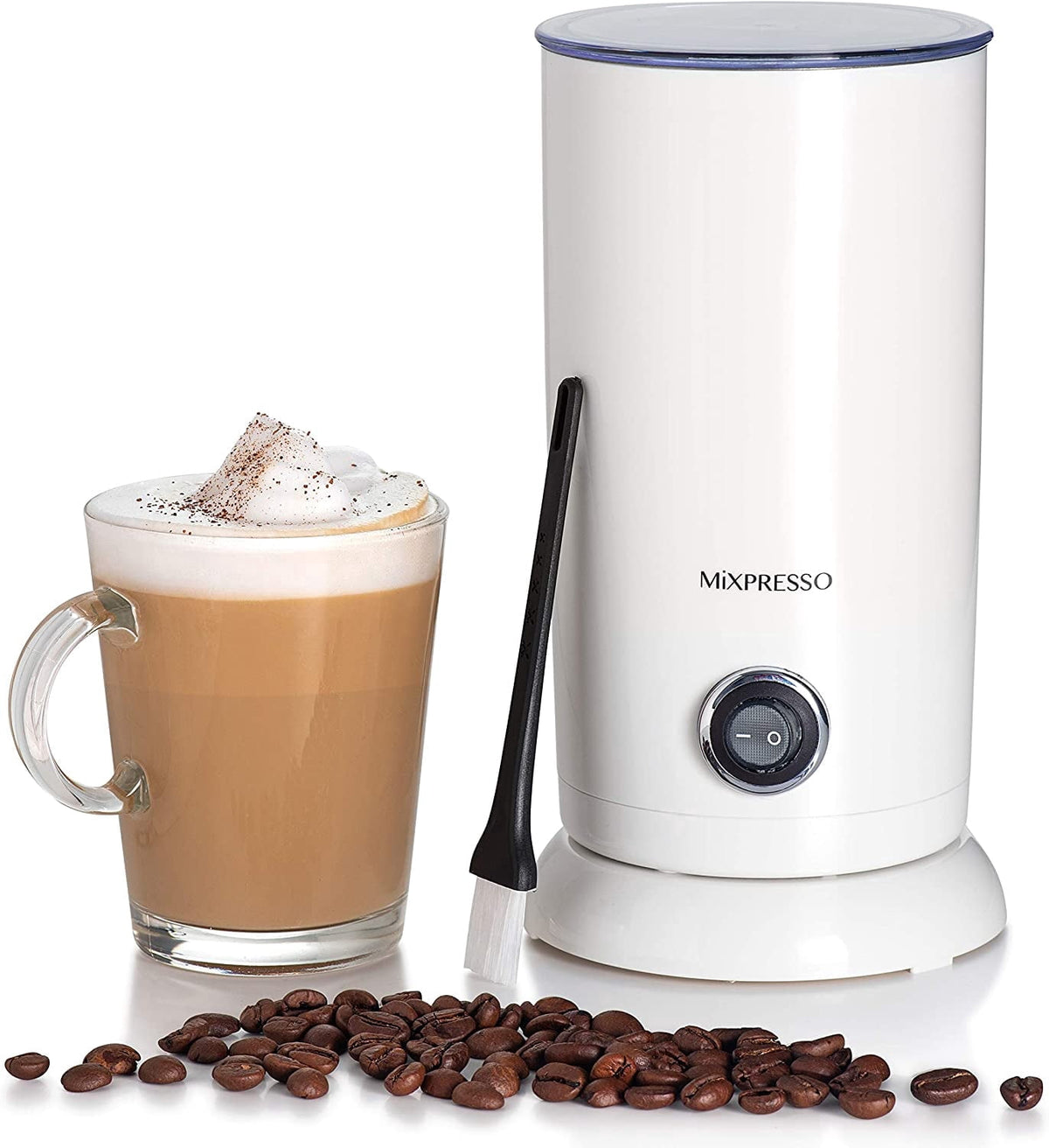 Mixpresso Electric Milk Frother - Latte Art Steamer, Electric Cappuccino Machine And Milk Warmer, Coffee Frother Maker & Hot Chocolate Maker