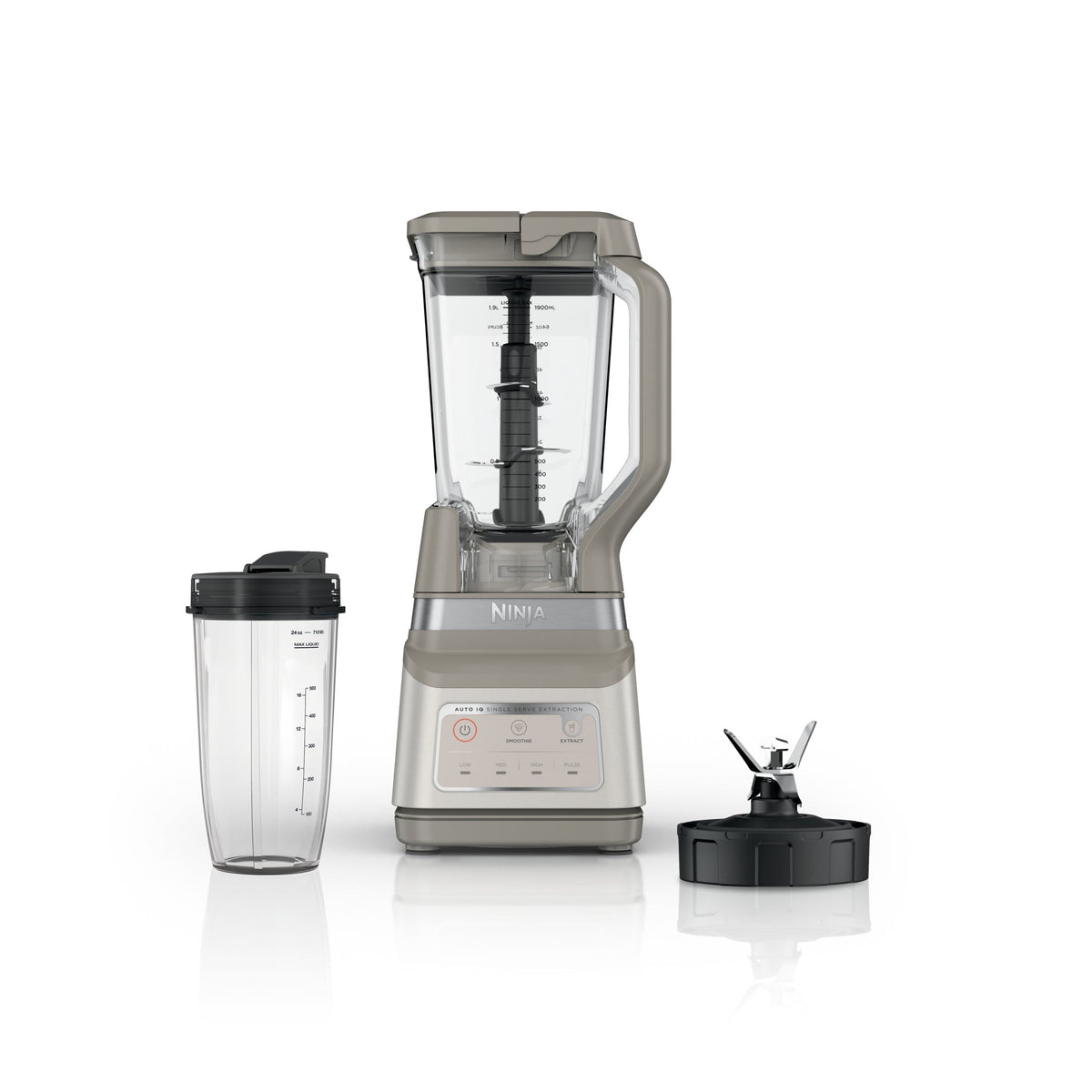 Ninja Professional Plus DUO 72-Oz Blender, Smoothies, Ice Crush, 2 Auto-iQ Preset Programs, 4 Speeds, 1400PW, BN750NV Navy