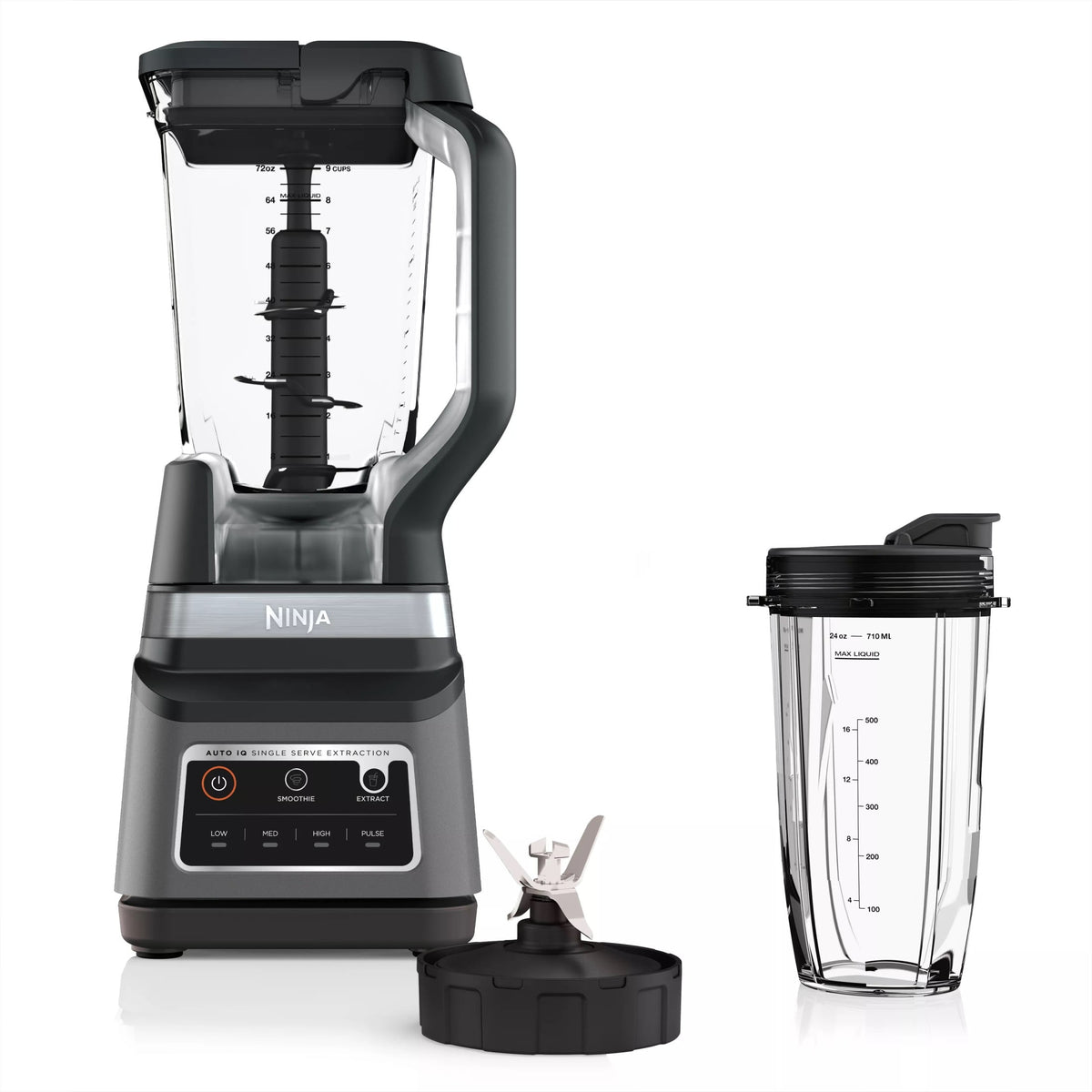 Ninja Professional Plus DUO 72-Oz Blender, Smoothies, Ice Crush, 2 Auto-iQ Preset Programs, 4 Speeds, 1400PW, BN750WH White