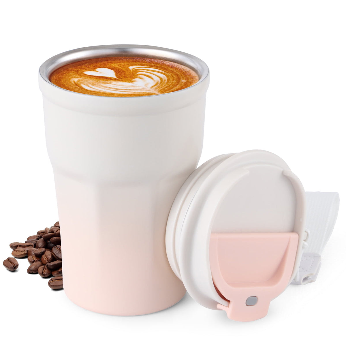Ochapa 360 ML/12oz Coffee Tumbler, Double Walled Stainless Steel Insulated Travel Coffee Mug