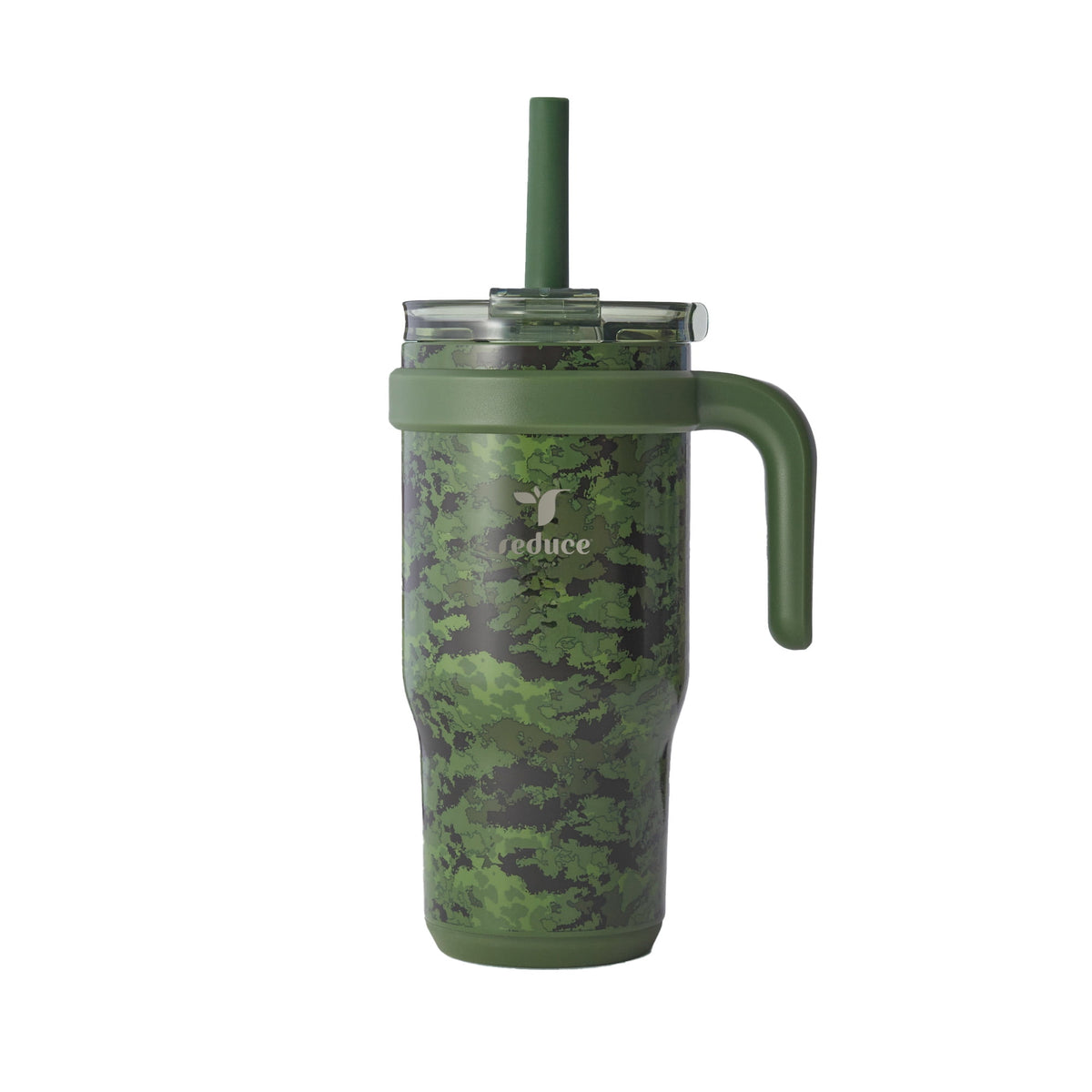 Reduce Coldee Kids Insulated Tumbler with Straw, 18oz Stainless Steel Spill-Proof Cup with Handle, Smiles