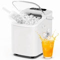 Simenmax Ice Maker Countertop – 26lbs Desktop ice maker with Handle for Home, Kitchen, Office, Outdoors, RV, Camping, White