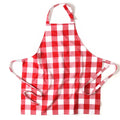Softopia Cotton Buffalo Plaid Check 2 Pack Kitchen Aprons with Pocket 100% Cotton 27"x33" - Adjustable Neck Apron for Adults Cooking, Red White