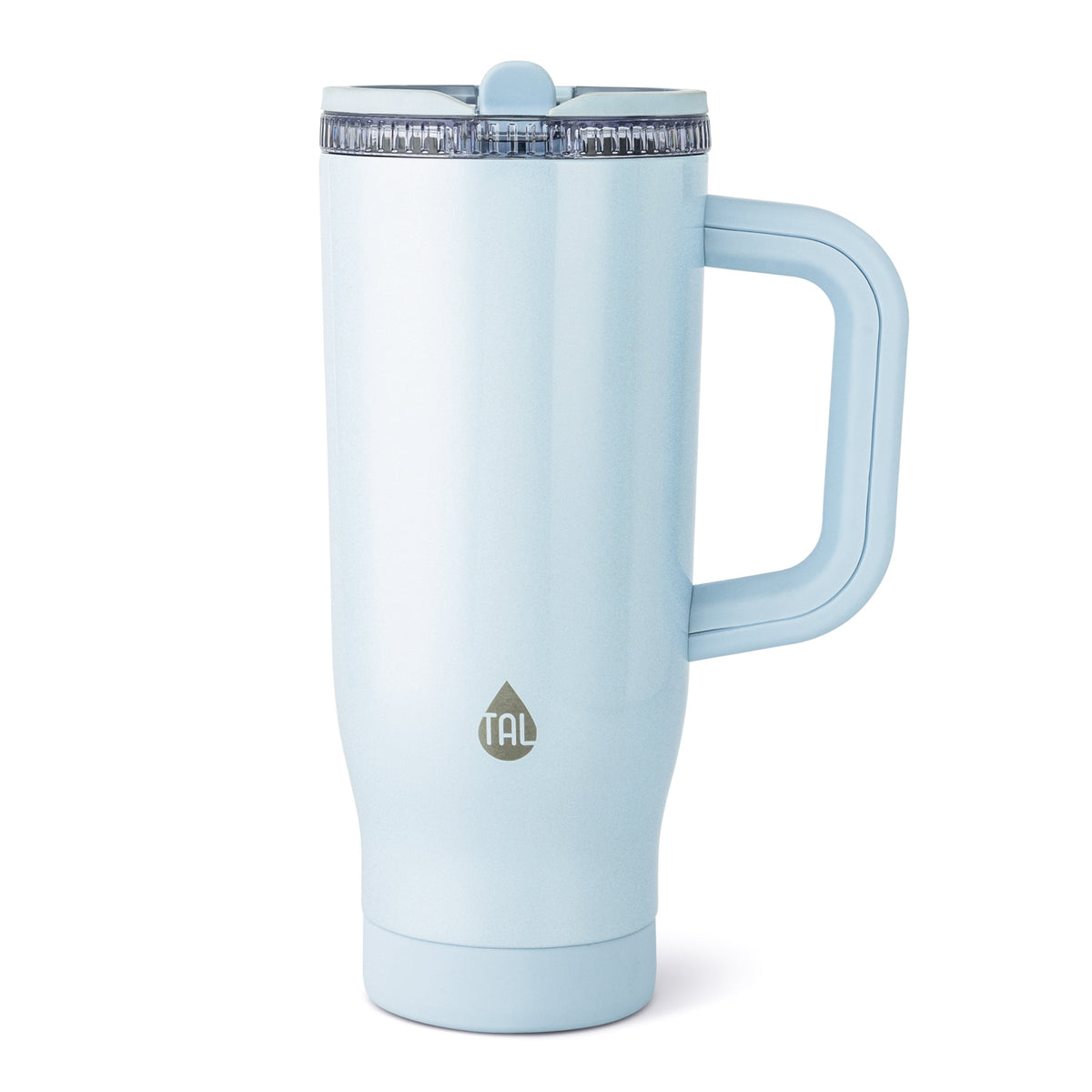 TAL 32oz Stainless Steel Skye Tumbler with Flip-Up Straw, Black