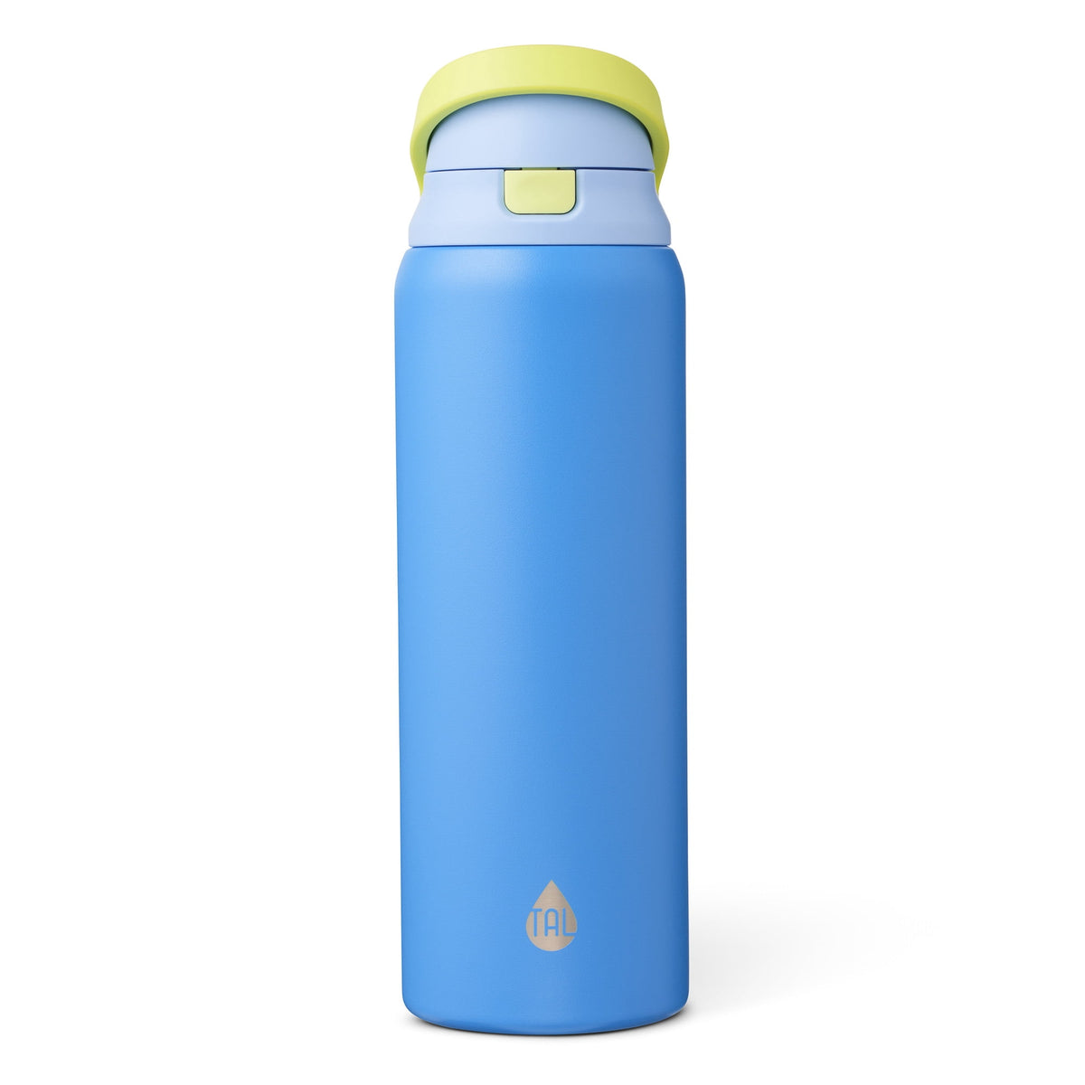 TAL 32oz Stainless Steel 2-in-1 Water Bottle with Straw and Chug Lid, Black
