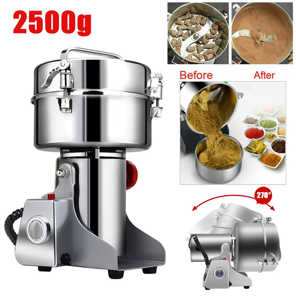 TOPCHANCES 2500g Commercial Spice Grinder Electric Herb Grain Mill Grinder 4200W High Speed Pulverizer