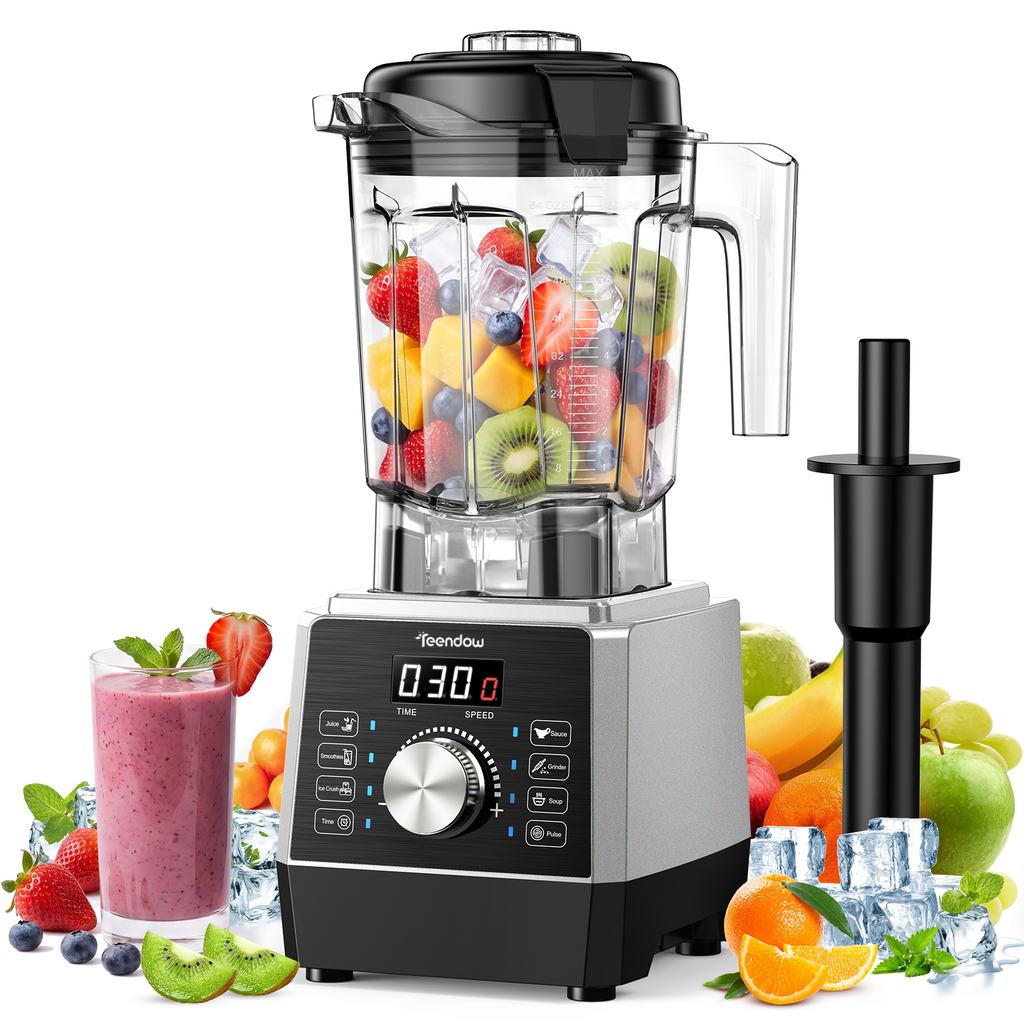 Teendow Blenders for Kitchen, 8 Presets Countertop Smoothie Professional Blender