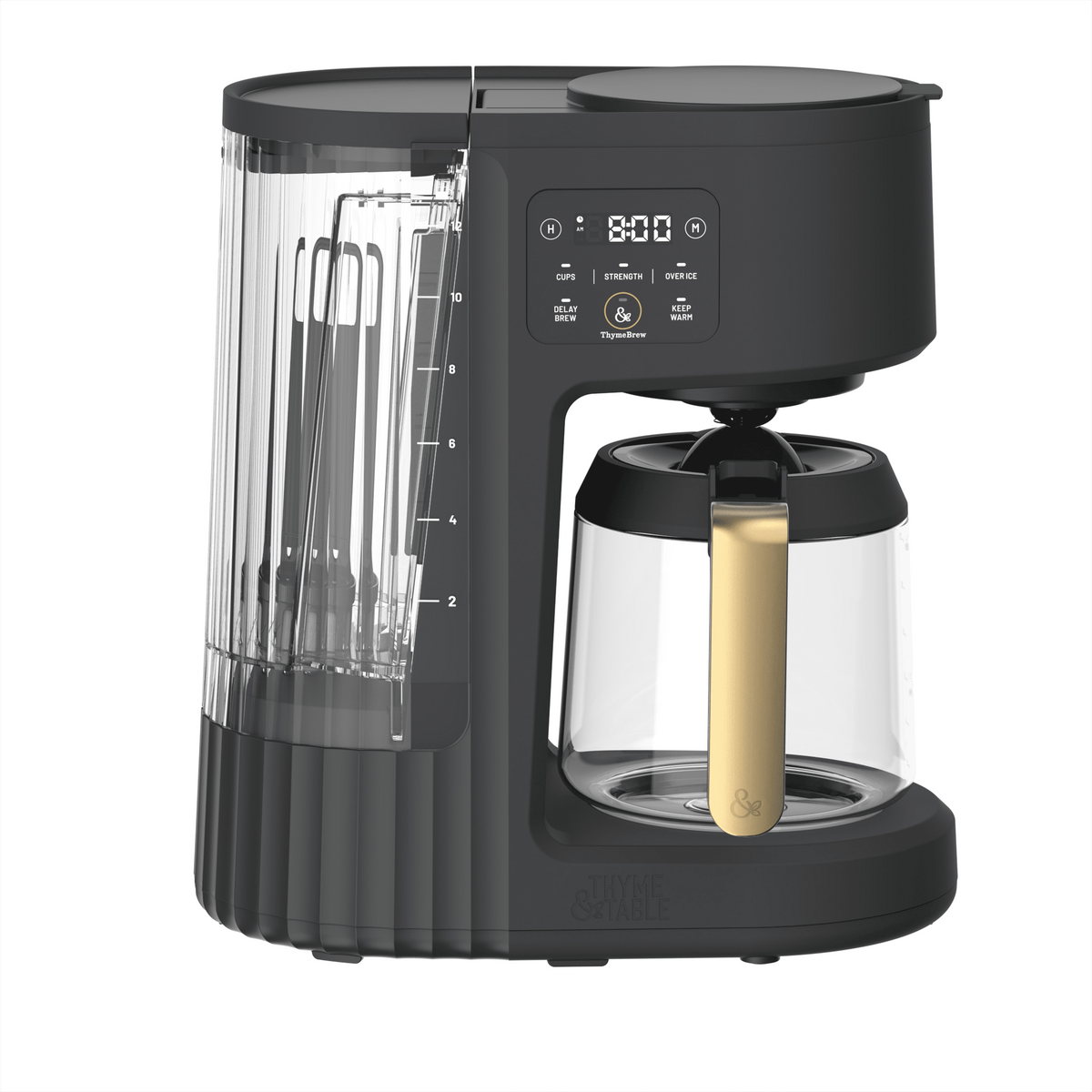 Thyme & Table 12-Cup Programmable Drip Coffee Maker, 60oz Water Reservoir, Atlantic Blue