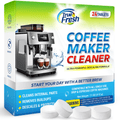 True Fresh Coffee Machine Cleaner Tablets 24 Count - Coffee Maker Cleaner and Descaler Tablets