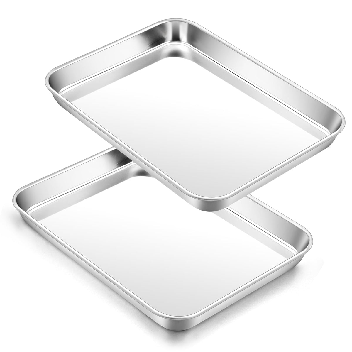 Vesteel 20" x 14" x 1" Extra Large Baking Sheet Set of 2, Heavy Duty Stainless Steel Cookie Sheet Baking Pan for Oven, Non-Stick & Dishwasher Safe