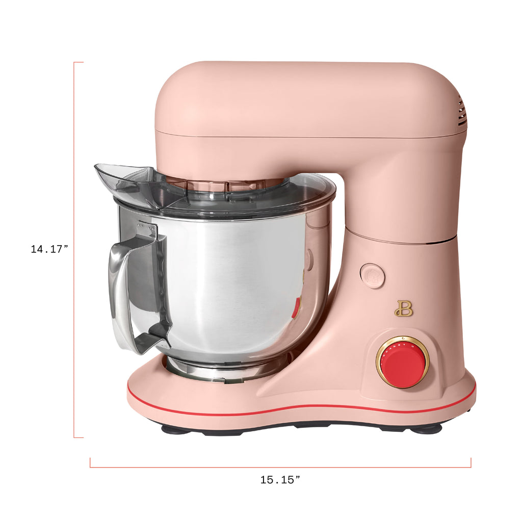Beautiful 5.3 Qt Stand Mixer, Lightweight & Powerful with Tilt-Head, Chocolate by Drew Barrymore