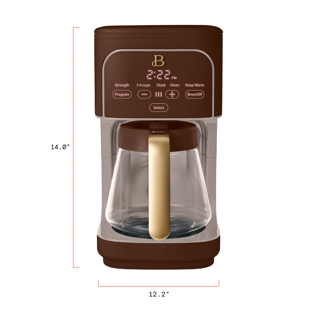 Beautiful 12 cup Programmable Coffee Maker, Thyme Green by Drew Barrymore