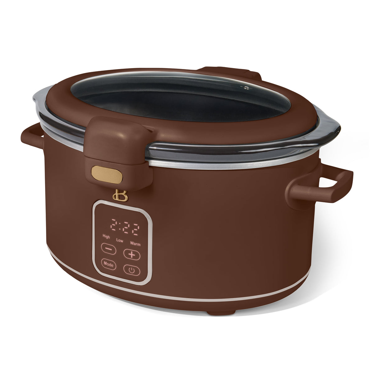 Beautiful 4 Qt Digital Slow Cooker with Hinged Locking Lid, Thyme Green by Drew Barrymore