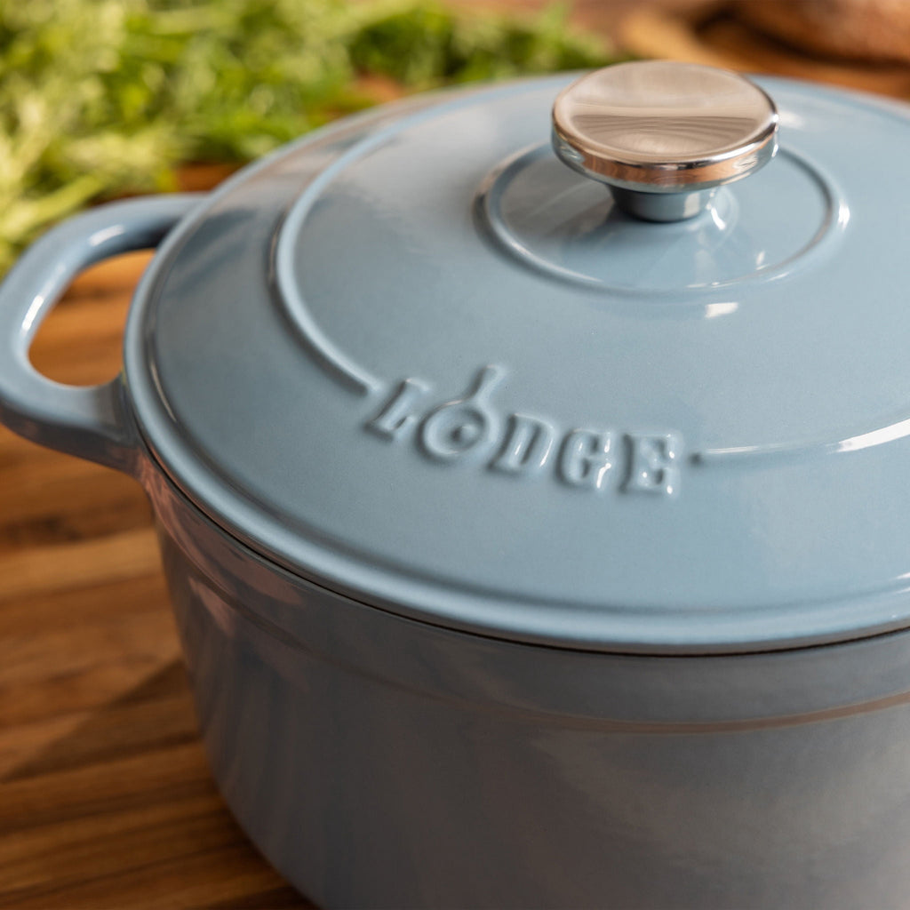 Lodge Cast Iron 5.5qt Indigo Enameled Dutch Oven